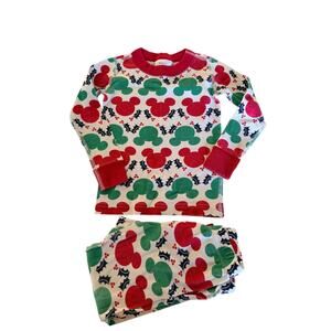 Hanna Andersson Disney Mickey Mouse Organic Cotton Long John Pajamas 90